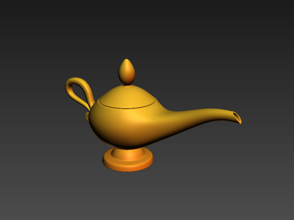 Golden Lamp 3D model_17