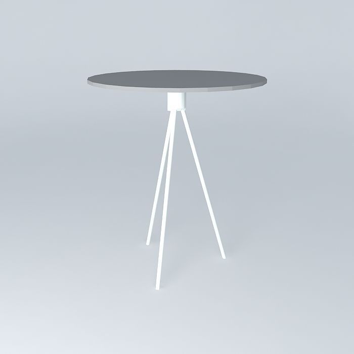 Glass table  Free 3D model_2
