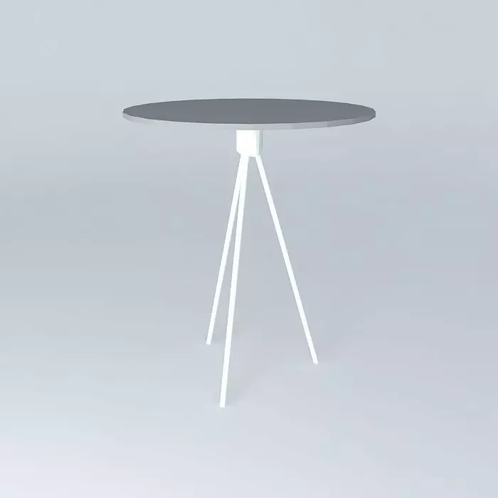 Glass table  Free 3D model_0