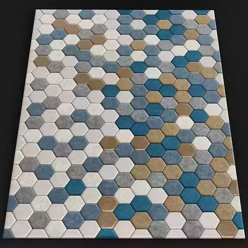 Kaleidoscope rug Boconcept 3d model Low-poly 3D model