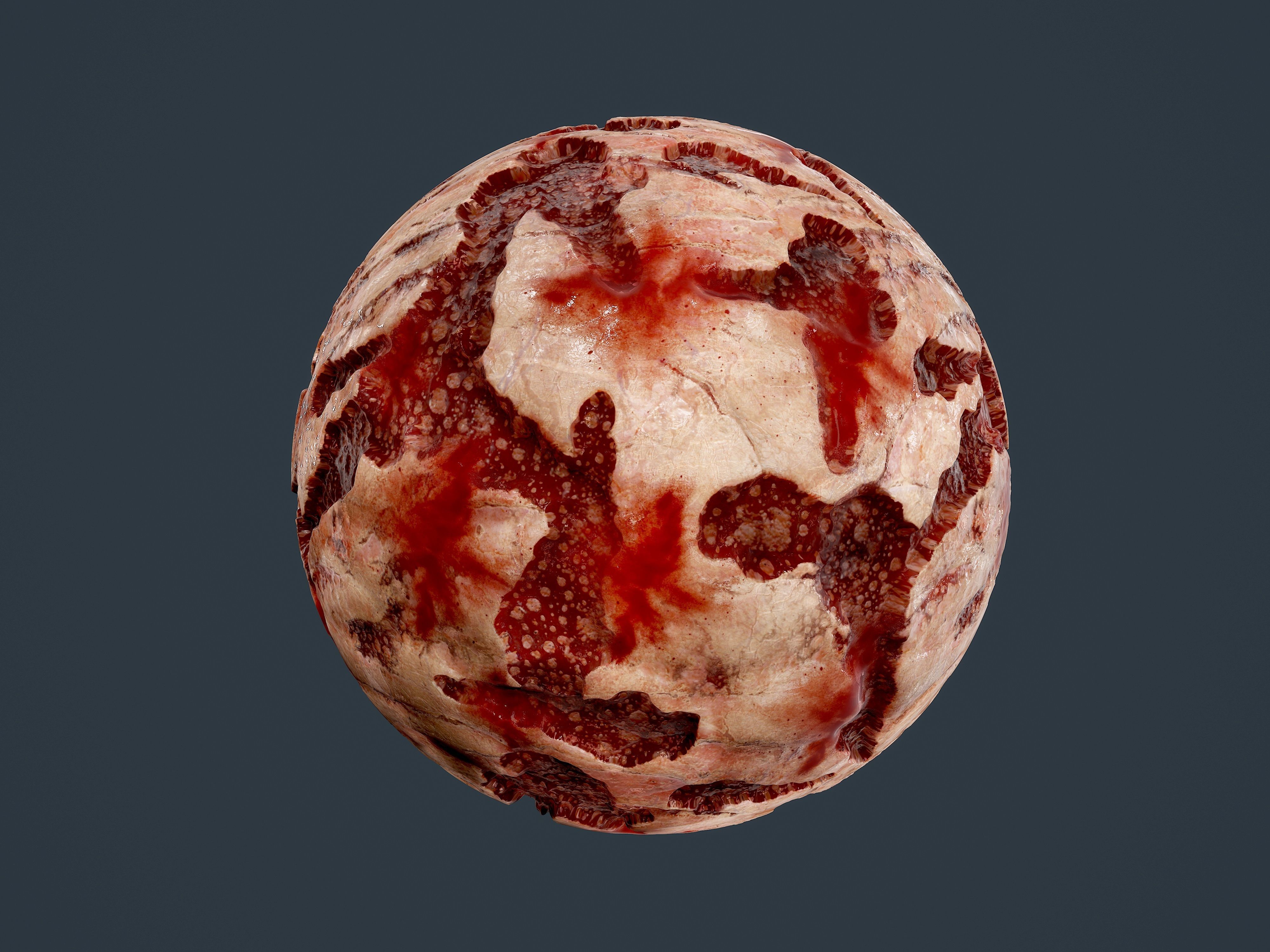 23 Cut Skin Bullet Hole Seamless PBR Textures Texture_14