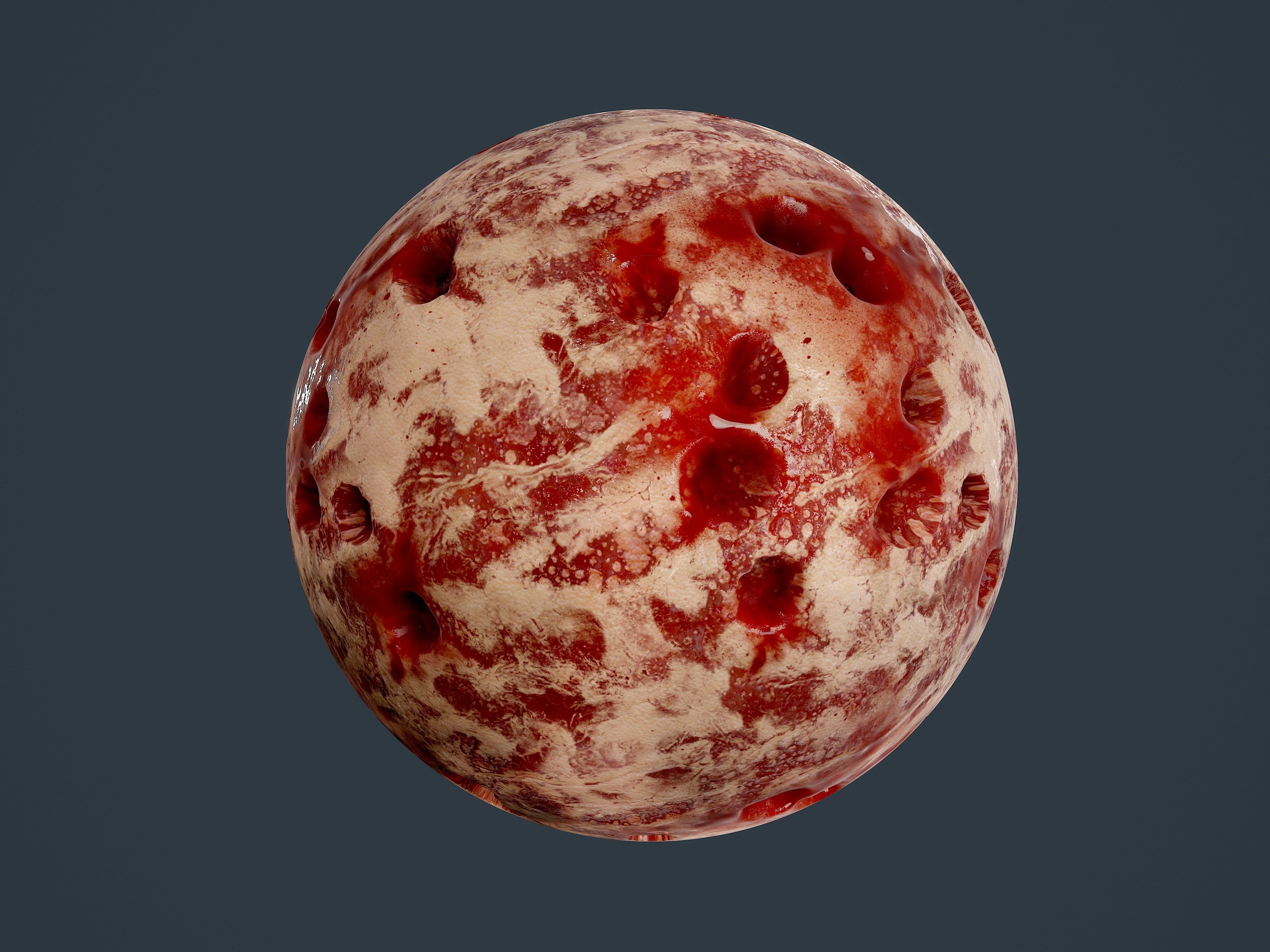 23 Cut Skin Bullet Hole Seamless PBR Textures Texture_1