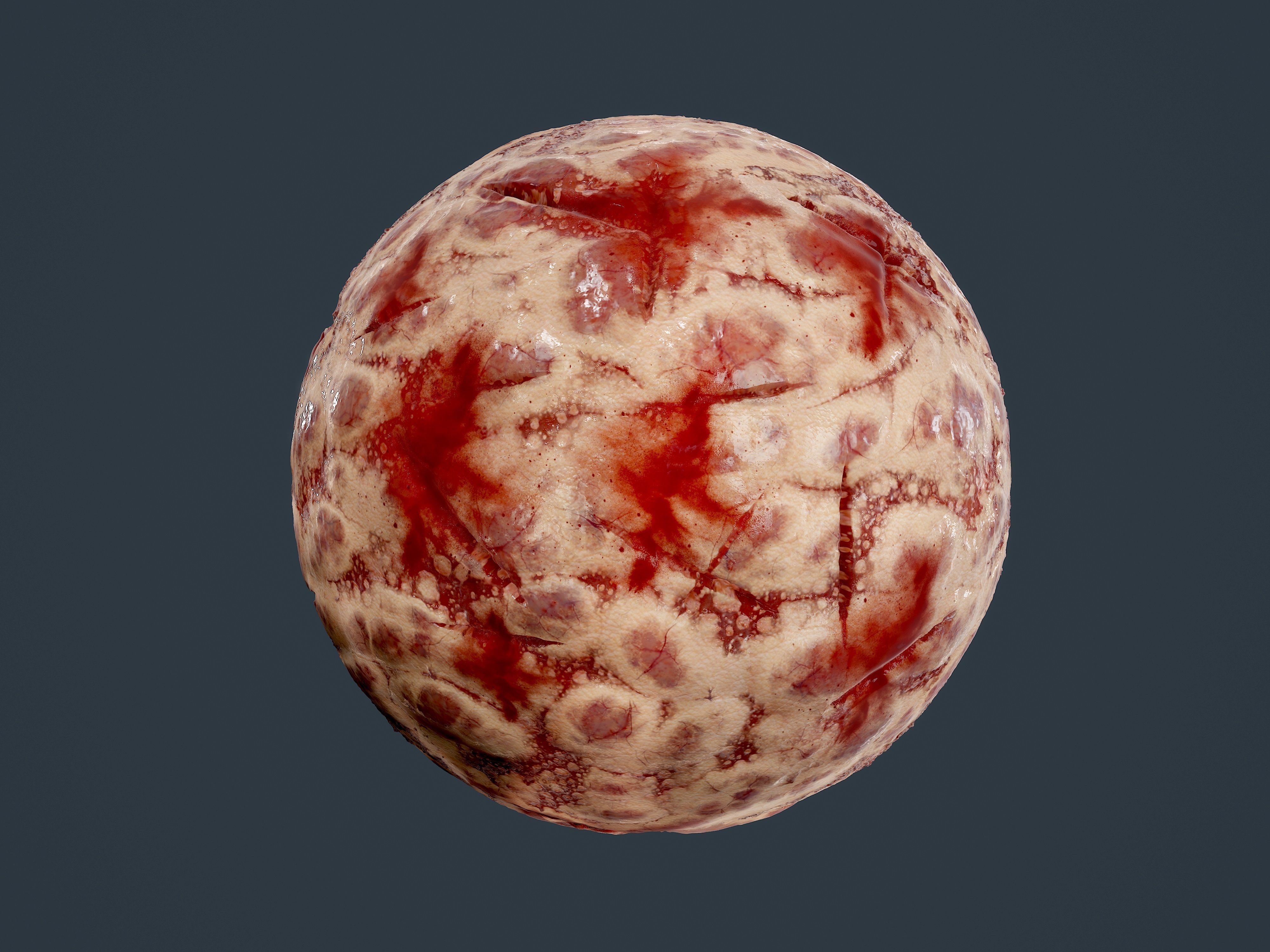 23 Cut Skin Bullet Hole Seamless PBR Textures Texture_4