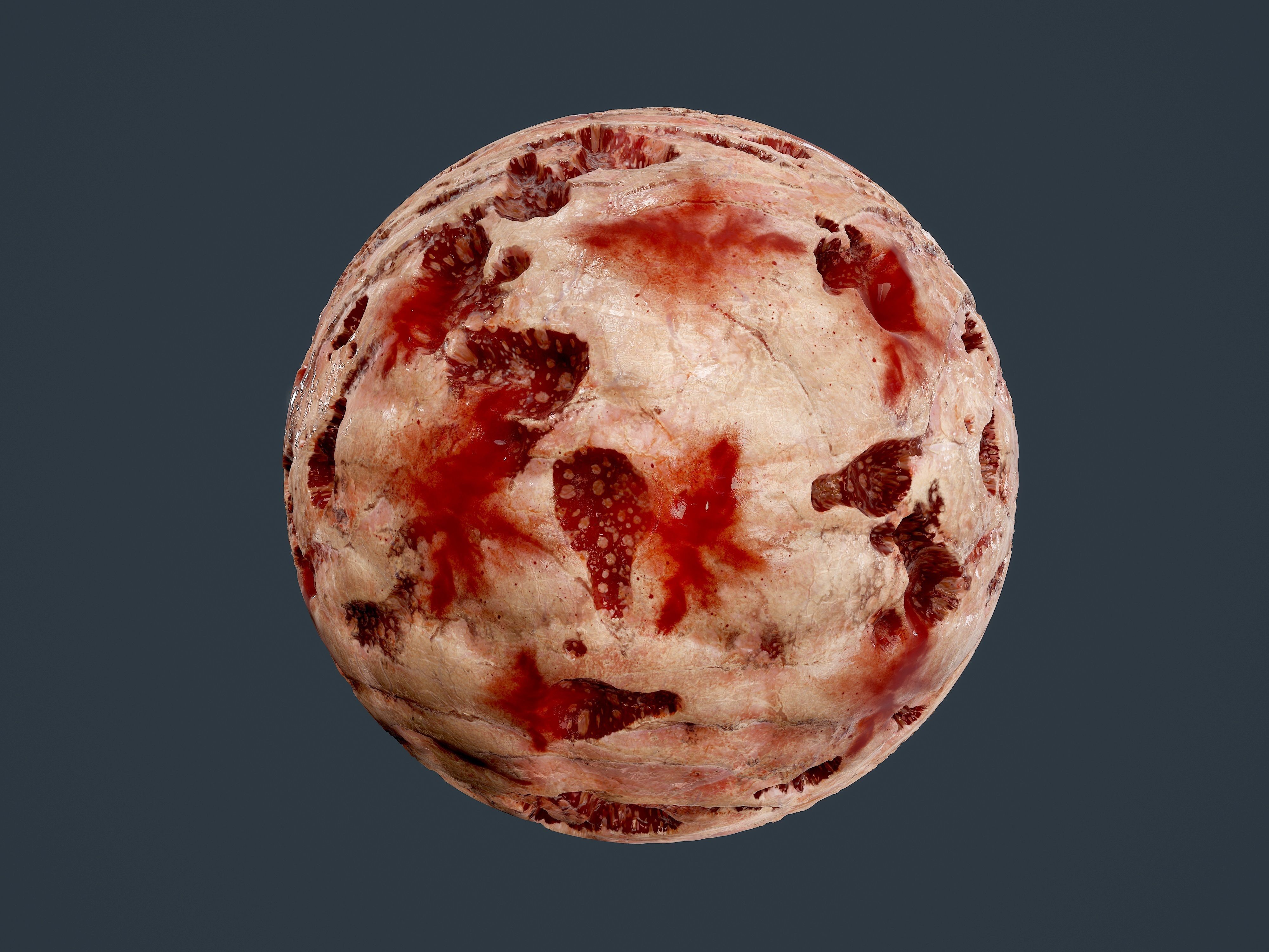 23 Cut Skin Bullet Hole Seamless PBR Textures Texture_13