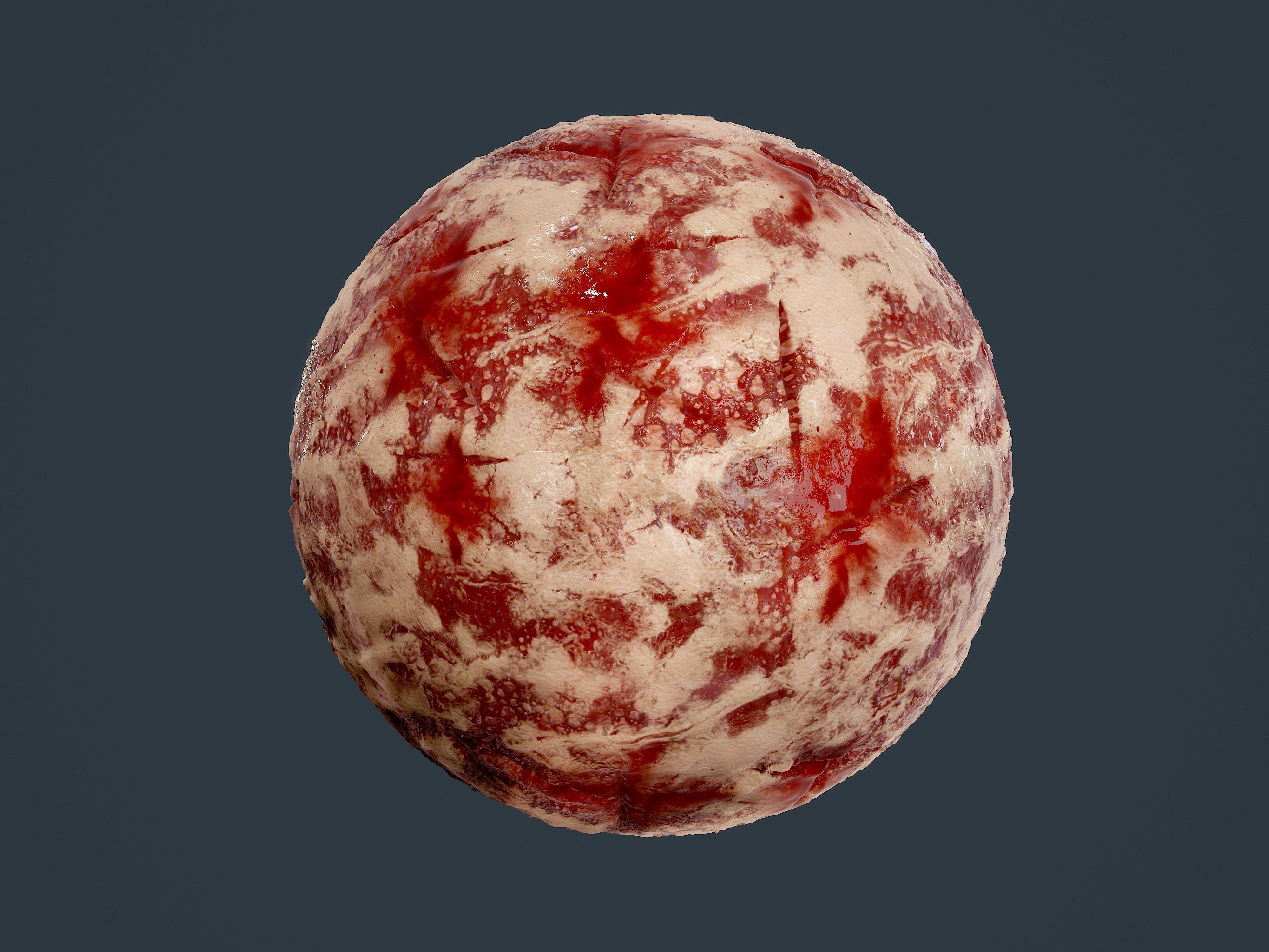 23 Cut Skin Bullet Hole Seamless PBR Textures Texture_3