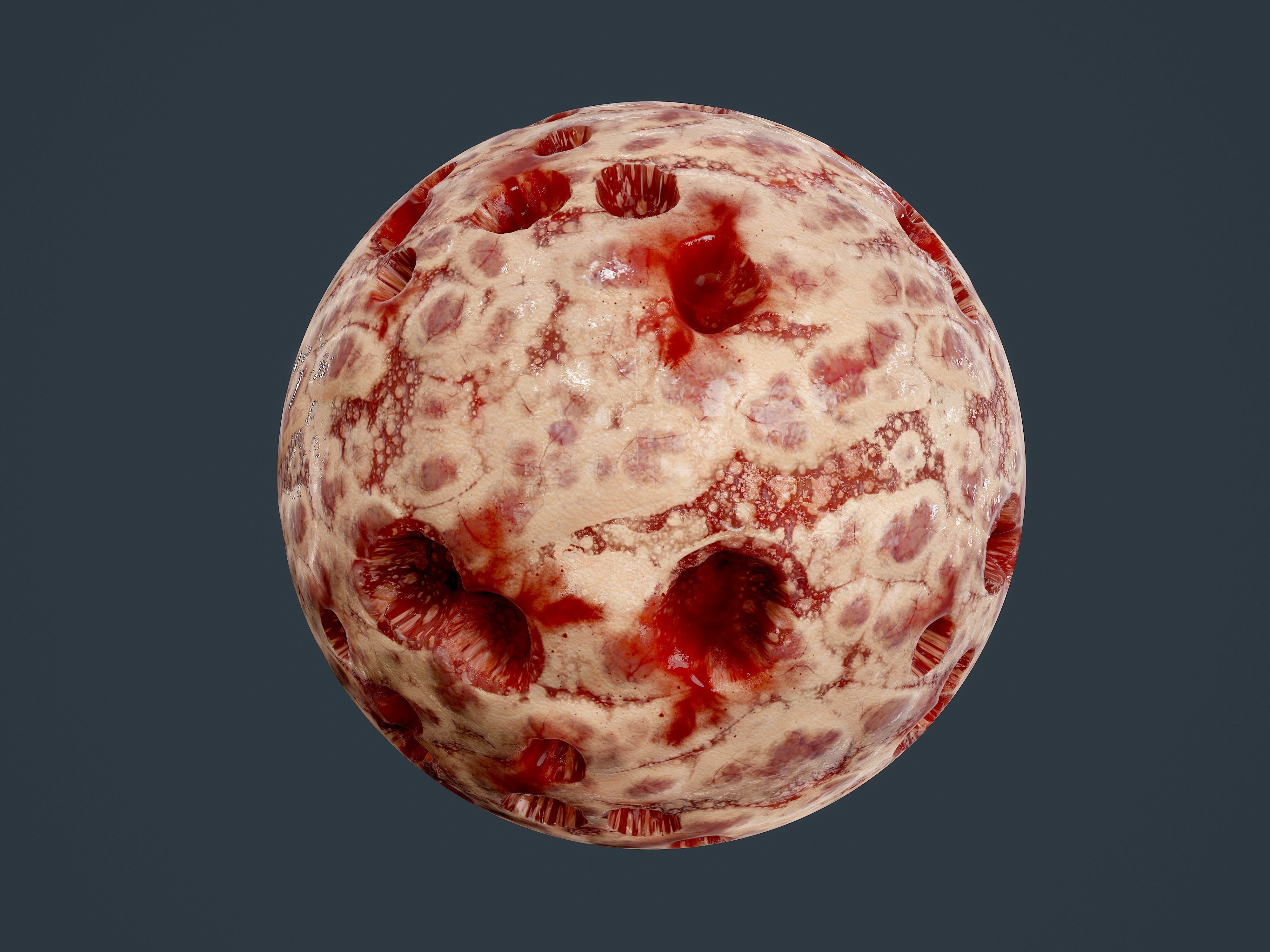 23 Cut Skin Bullet Hole Seamless PBR Textures Texture_6