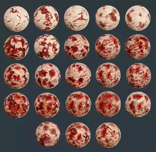 23 Cut Skin Bullet Hole Seamless PBR Textures Texture