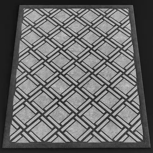 Nourison Graphic Illusions Tile Rug 3d model