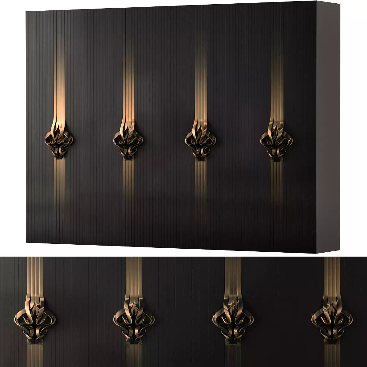 Luxury Wardrobe 3d model Low-poly 3D model_0