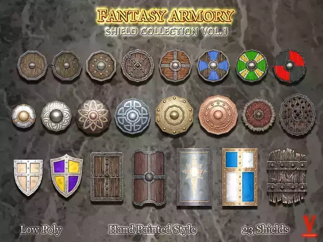 Fantasy Armory - Basic Shield Collection Vol01