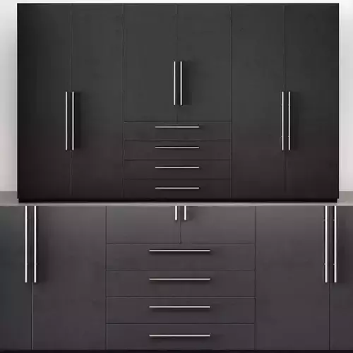 Simple Built Wardrobe 3d model