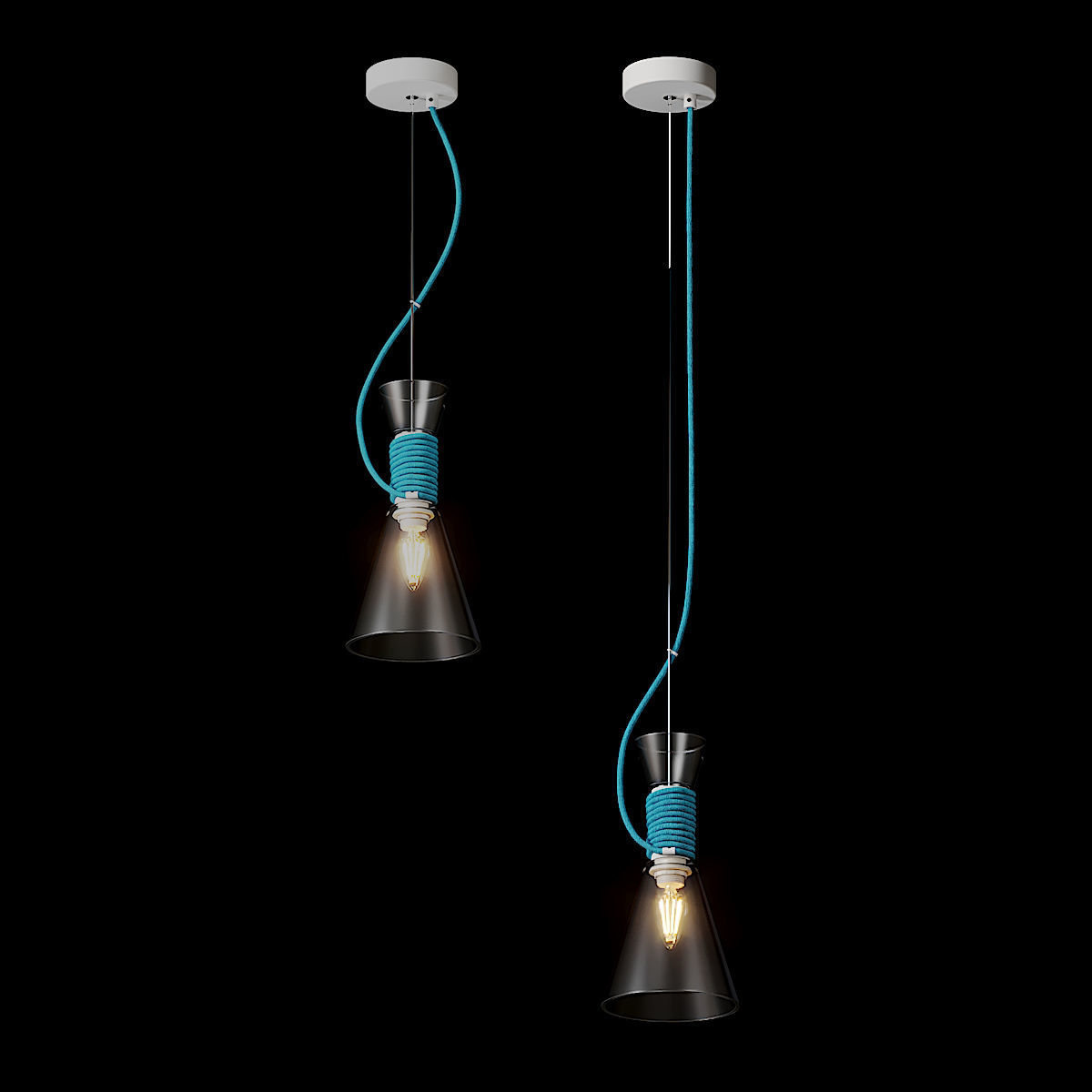 California Pendant Light 3D model_2