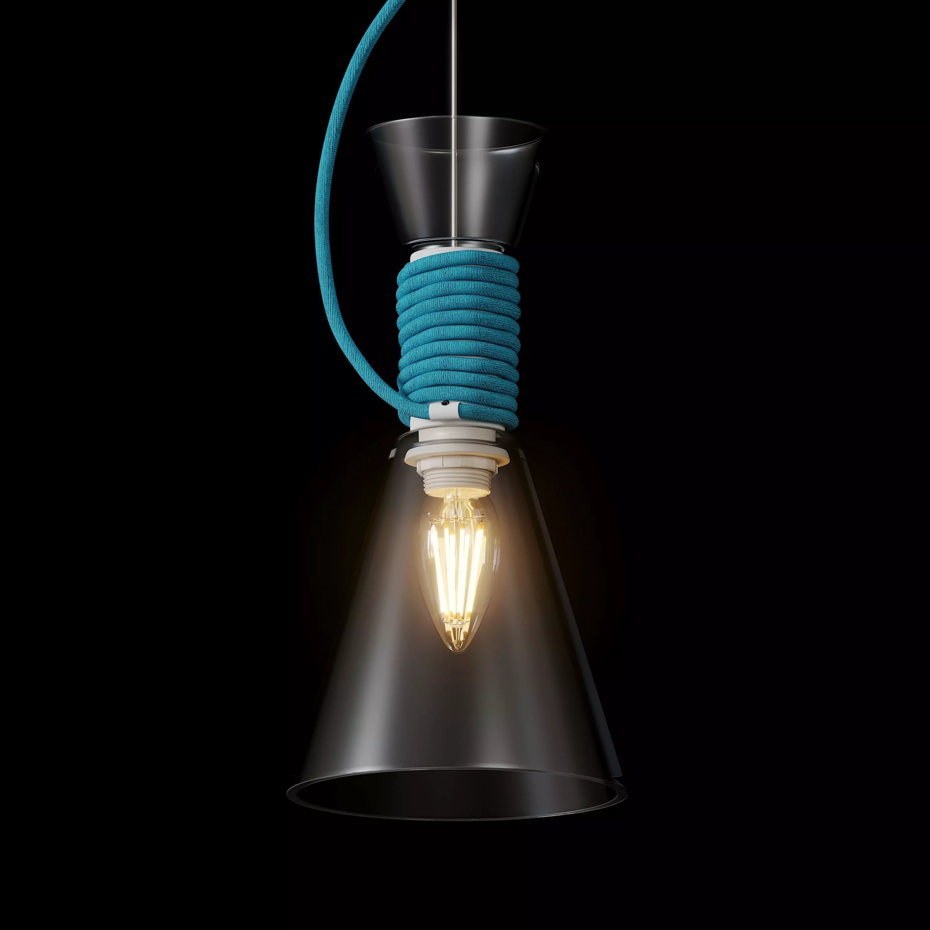 California Pendant Light 3D model_0