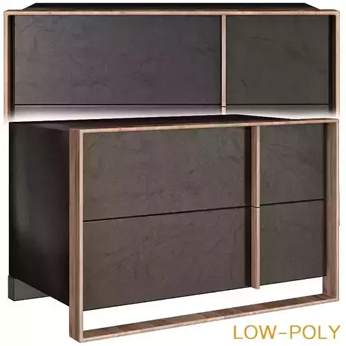 Ayaan 5 Drawer Chest 3d model