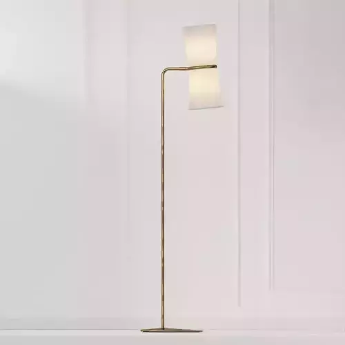 Clarkson brass floor lamp