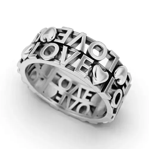 Ring  Love for Earrings Love