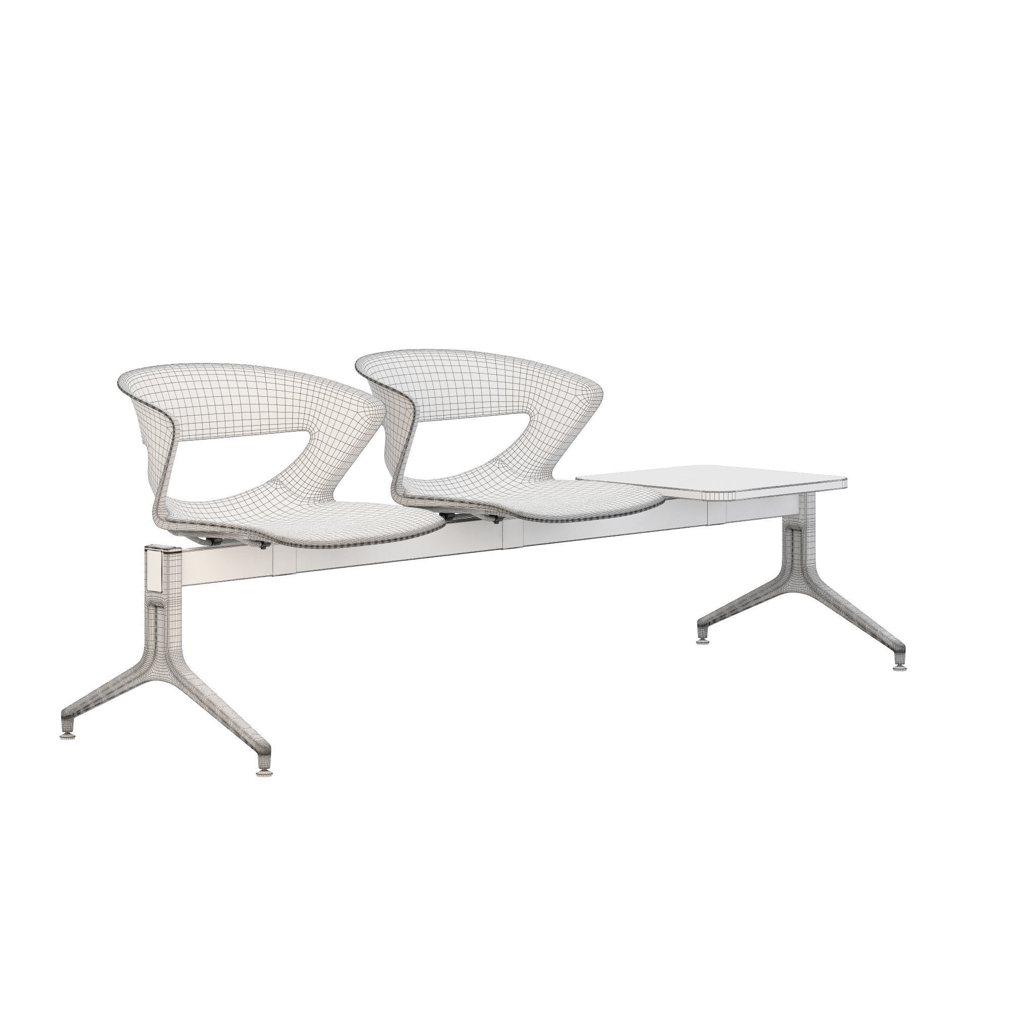 Kastel kicca bench type 1 3D model_5