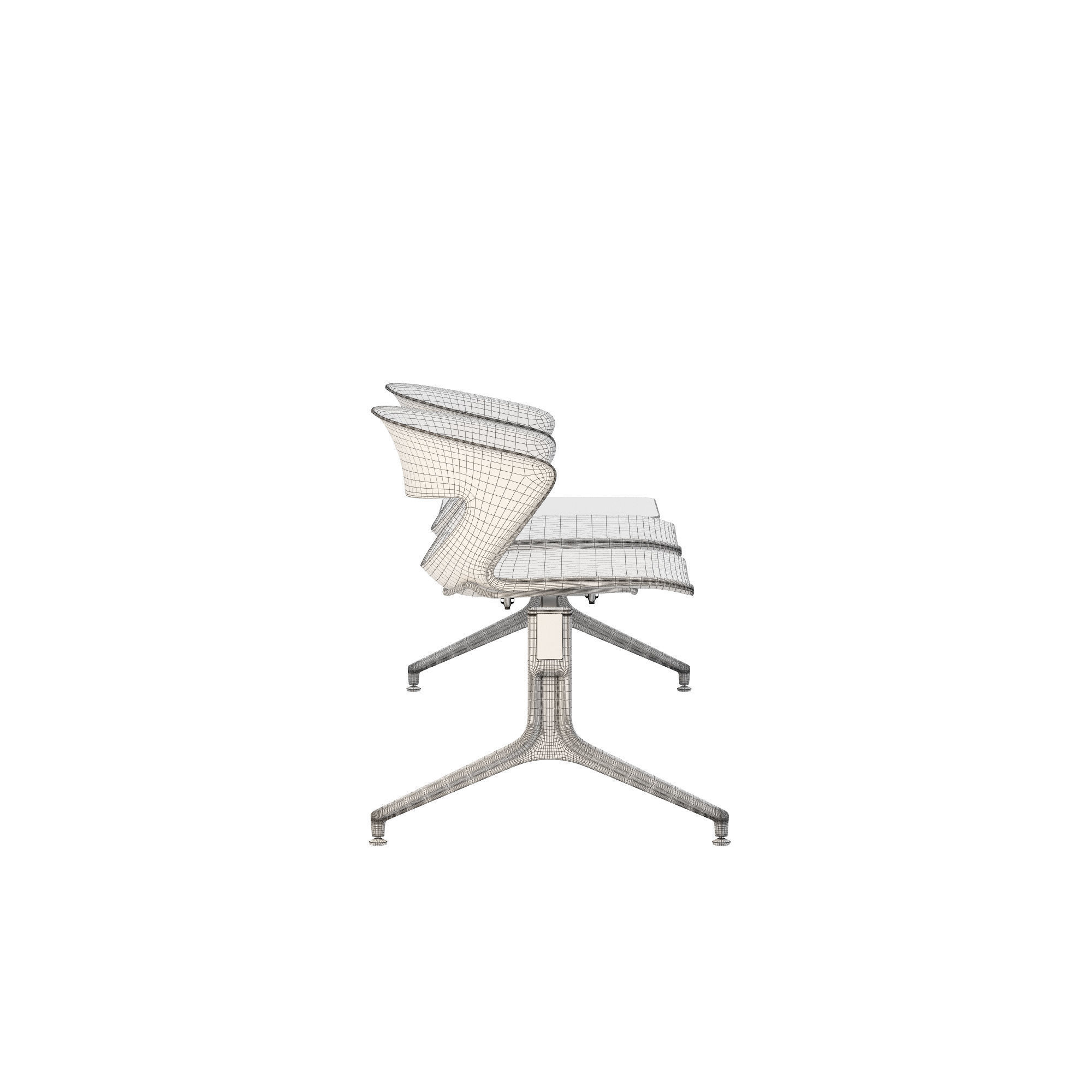 Kastel kicca bench type 1 3D model_7