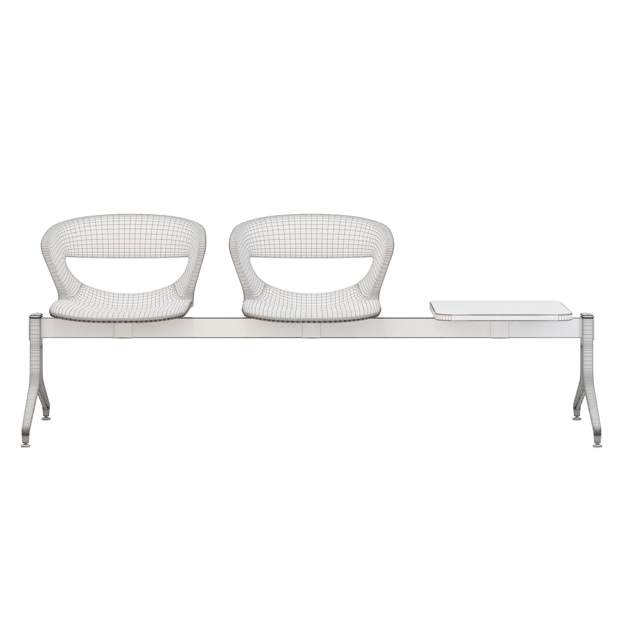 Kastel kicca bench type 1 3D model_6