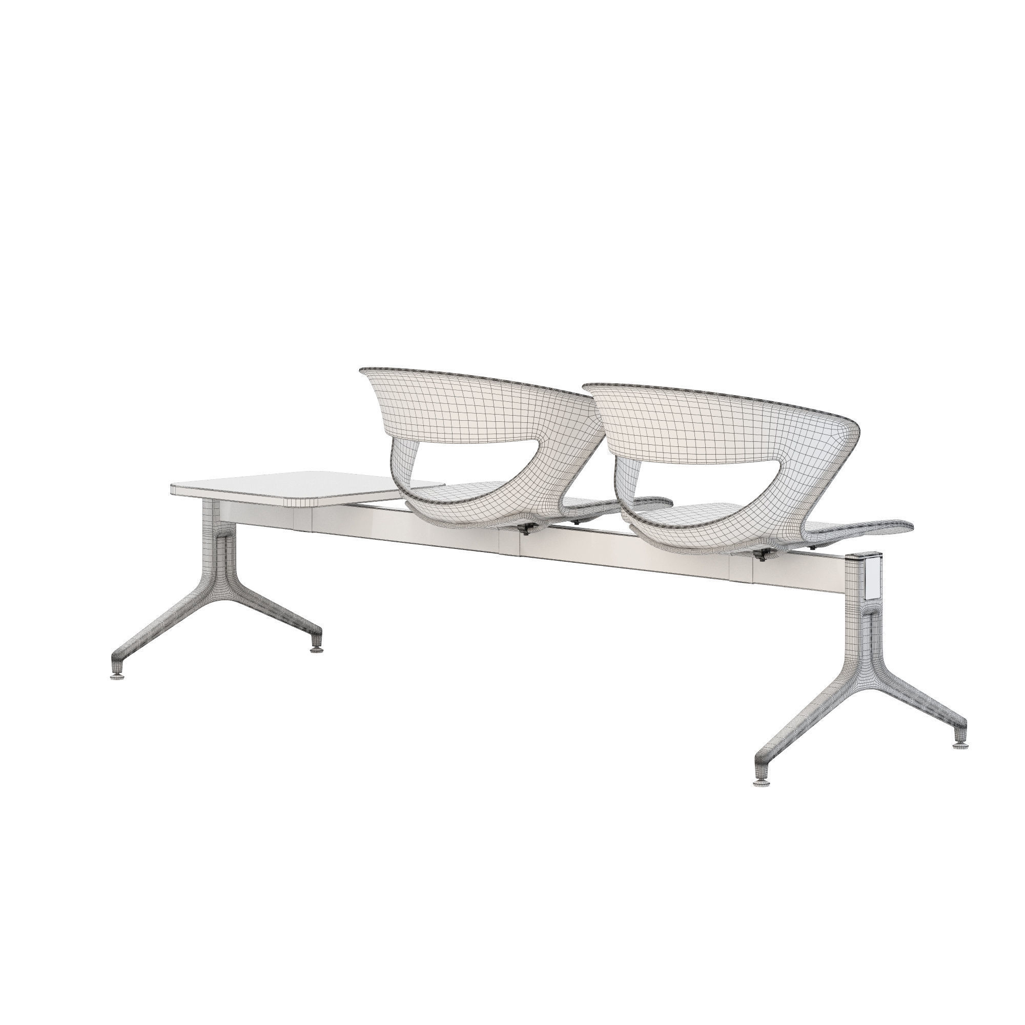 Kastel kicca bench type 1 3D model_8