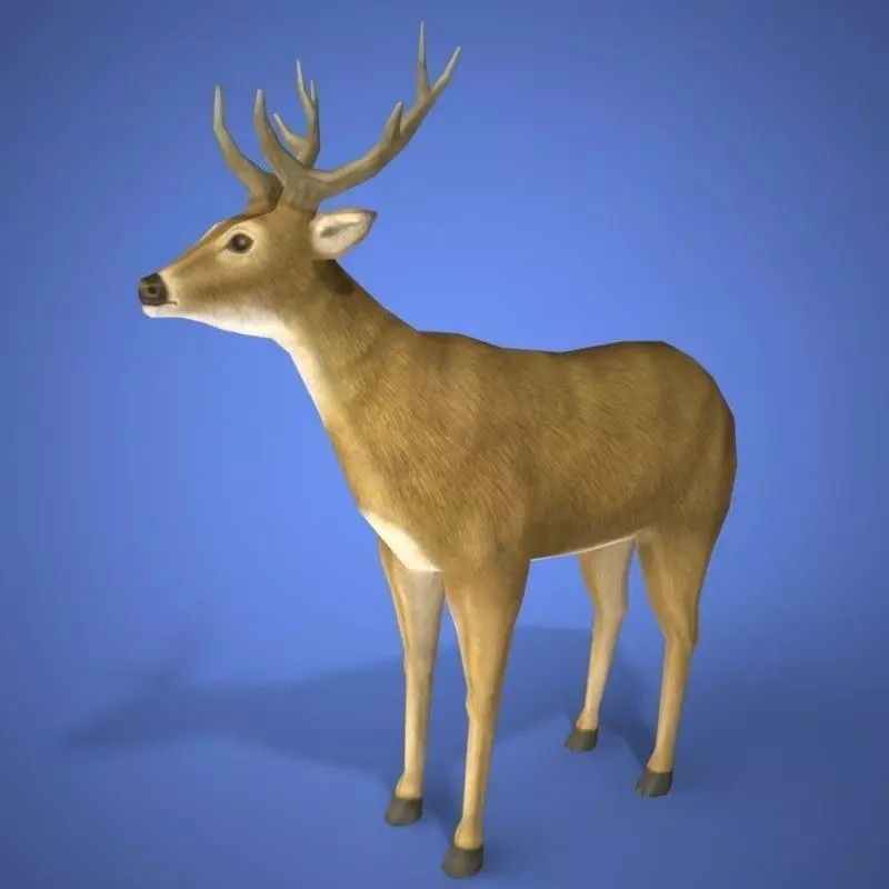 deer 3d model 3D print model_0