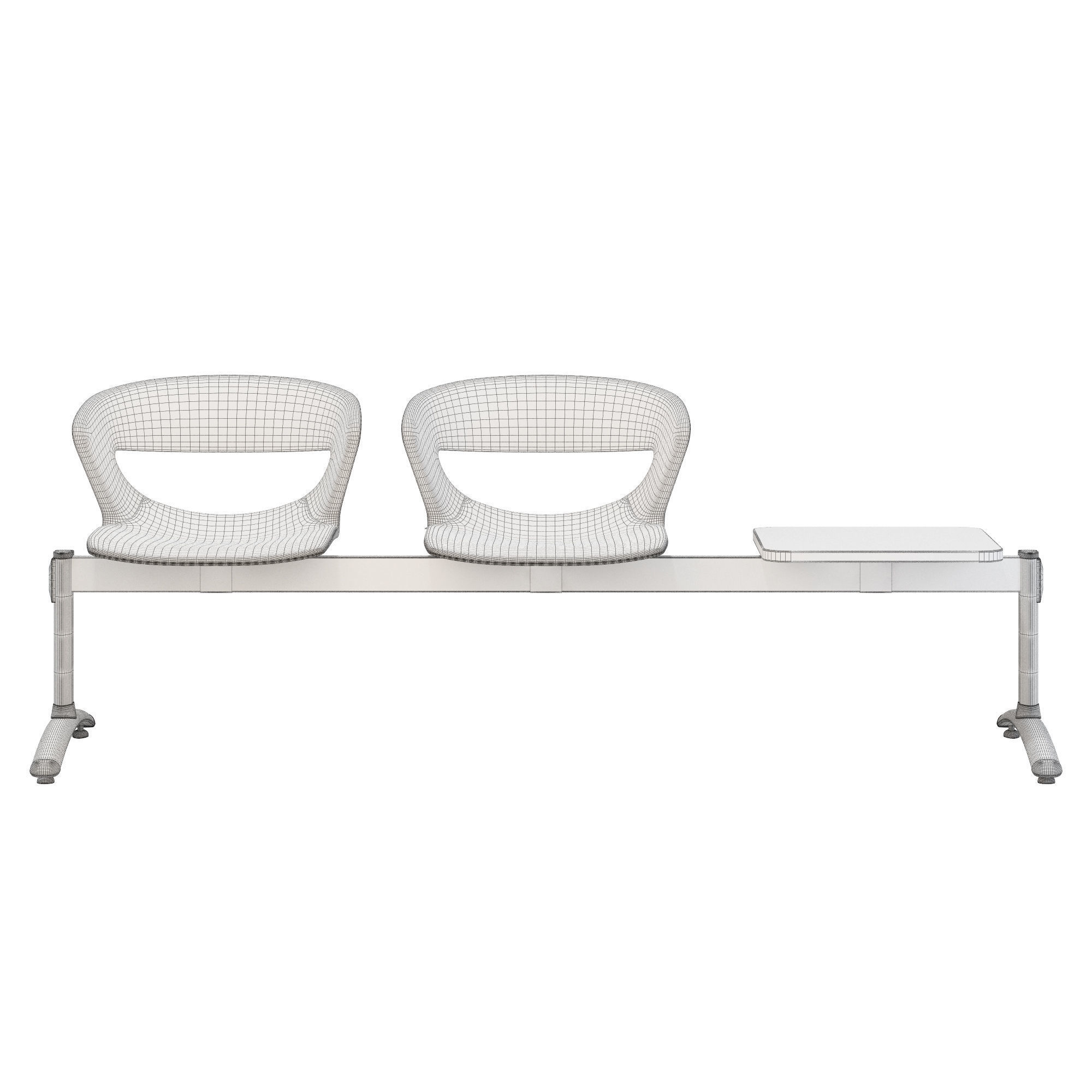 Kastel kicca bench type 2 3D model_2
