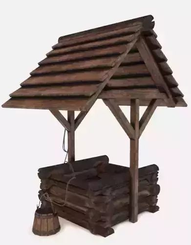 Wooden Well 3D Model 3D print model