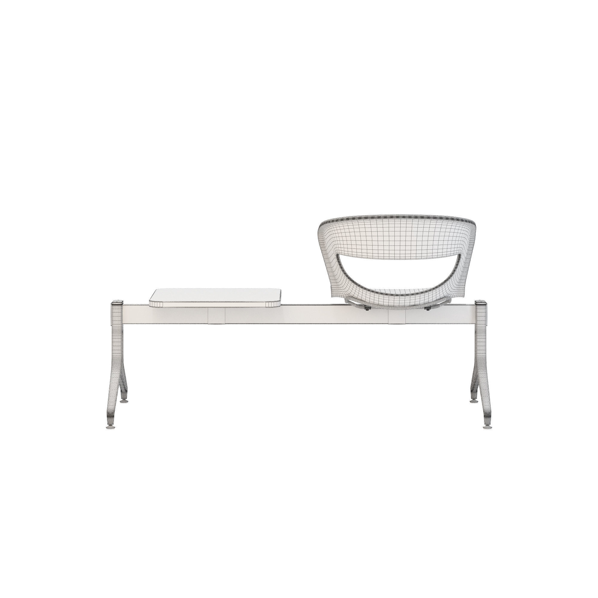 Kastel kicca bench type 3 3D model_8