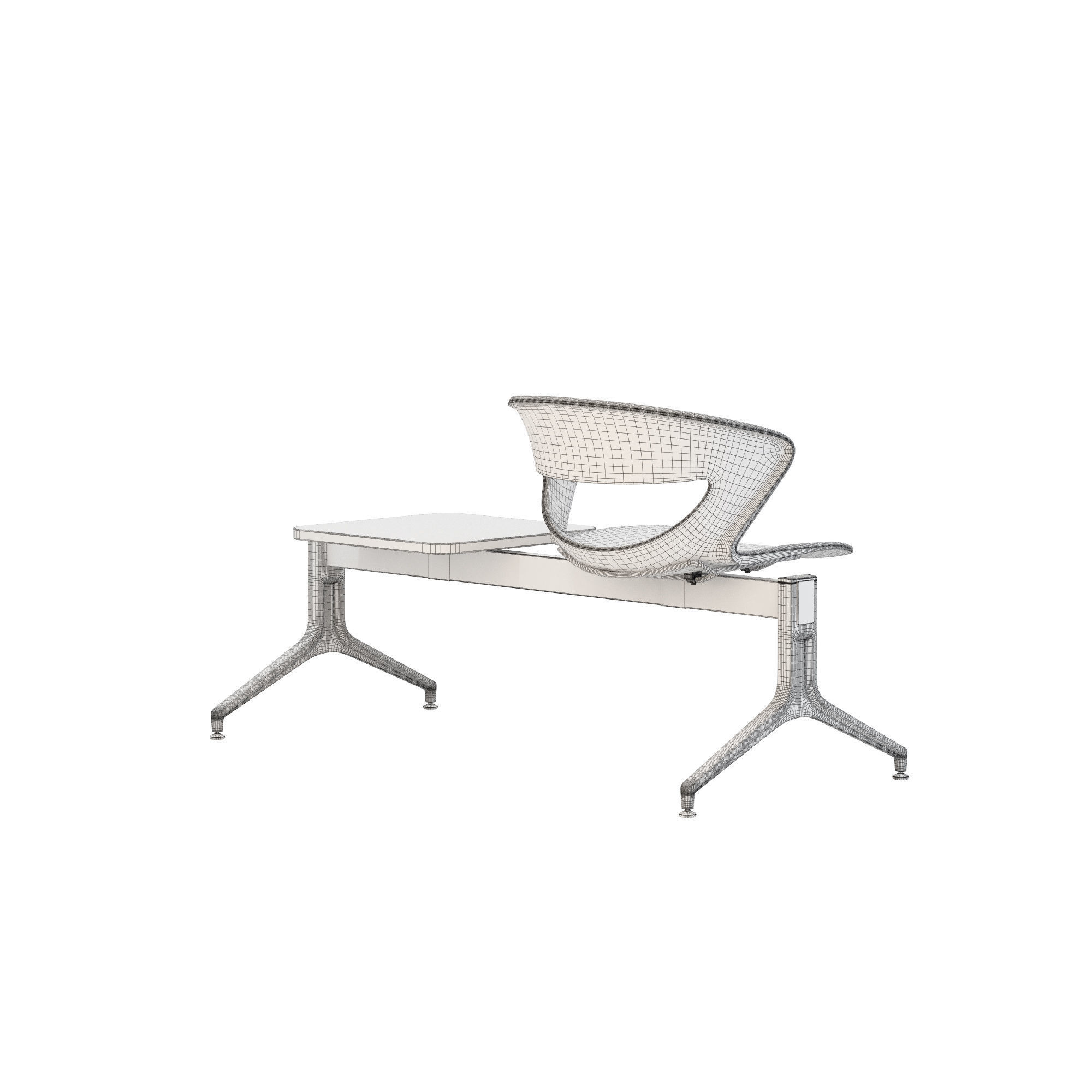 Kastel kicca bench type 3 3D model_6