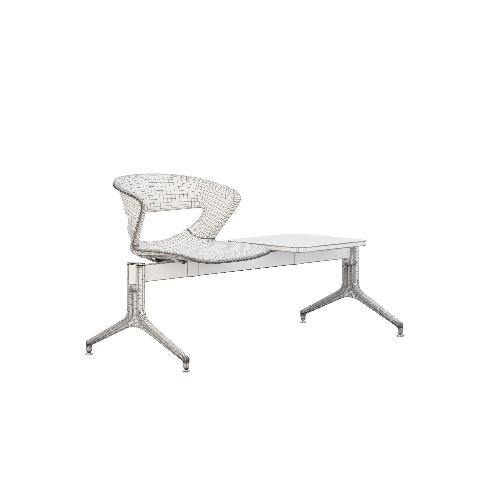 Kastel kicca bench type 3 3D model_1