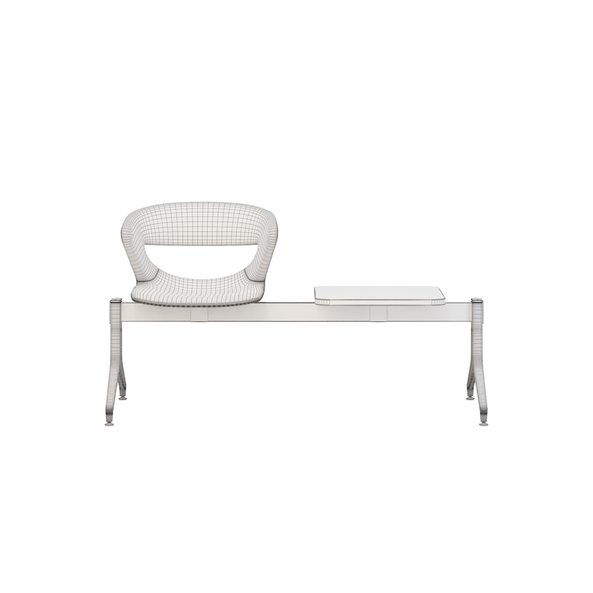 Kastel kicca bench type 3 3D model_2
