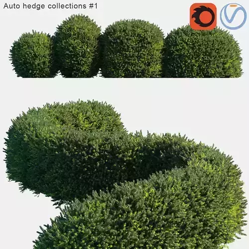 Auto hedge collections 1 3D model