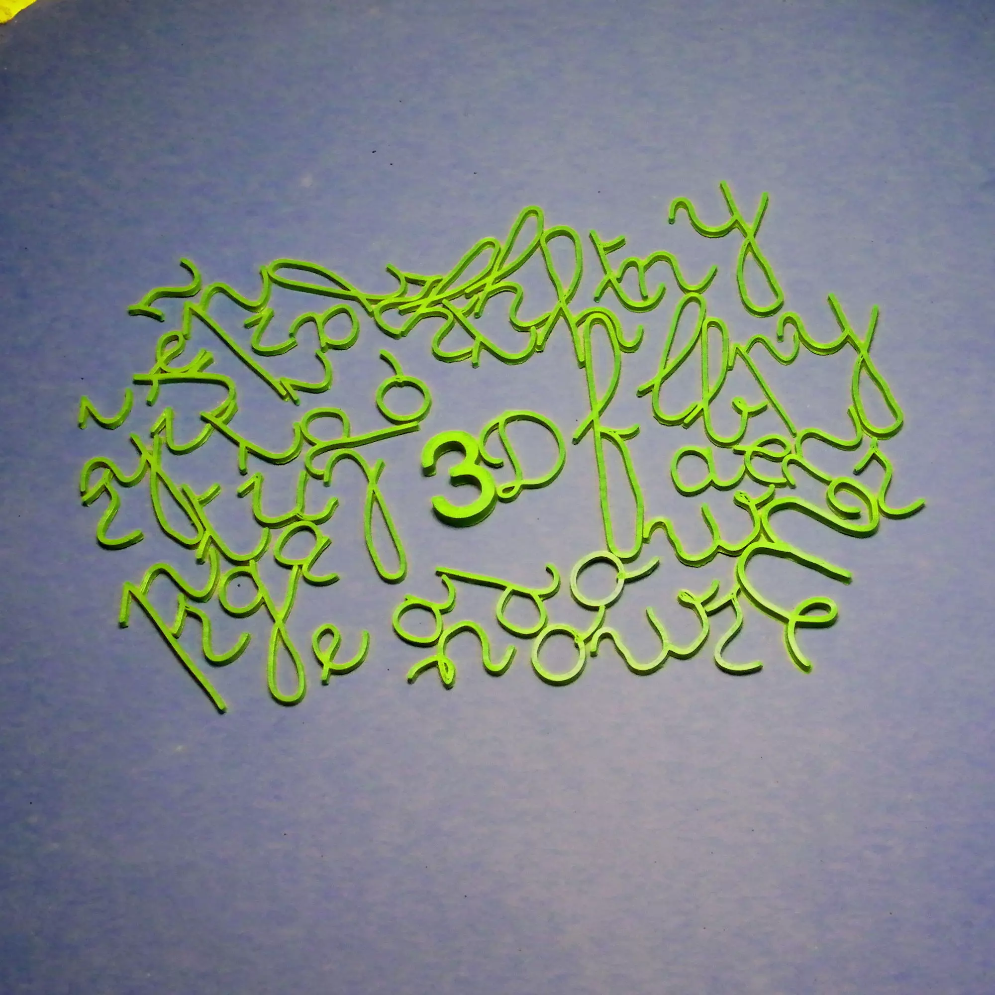 HANDWRITTEN TYPOGRAPHY 3D print model