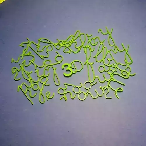 HANDWRITTEN TYPOGRAPHY 3D print model
