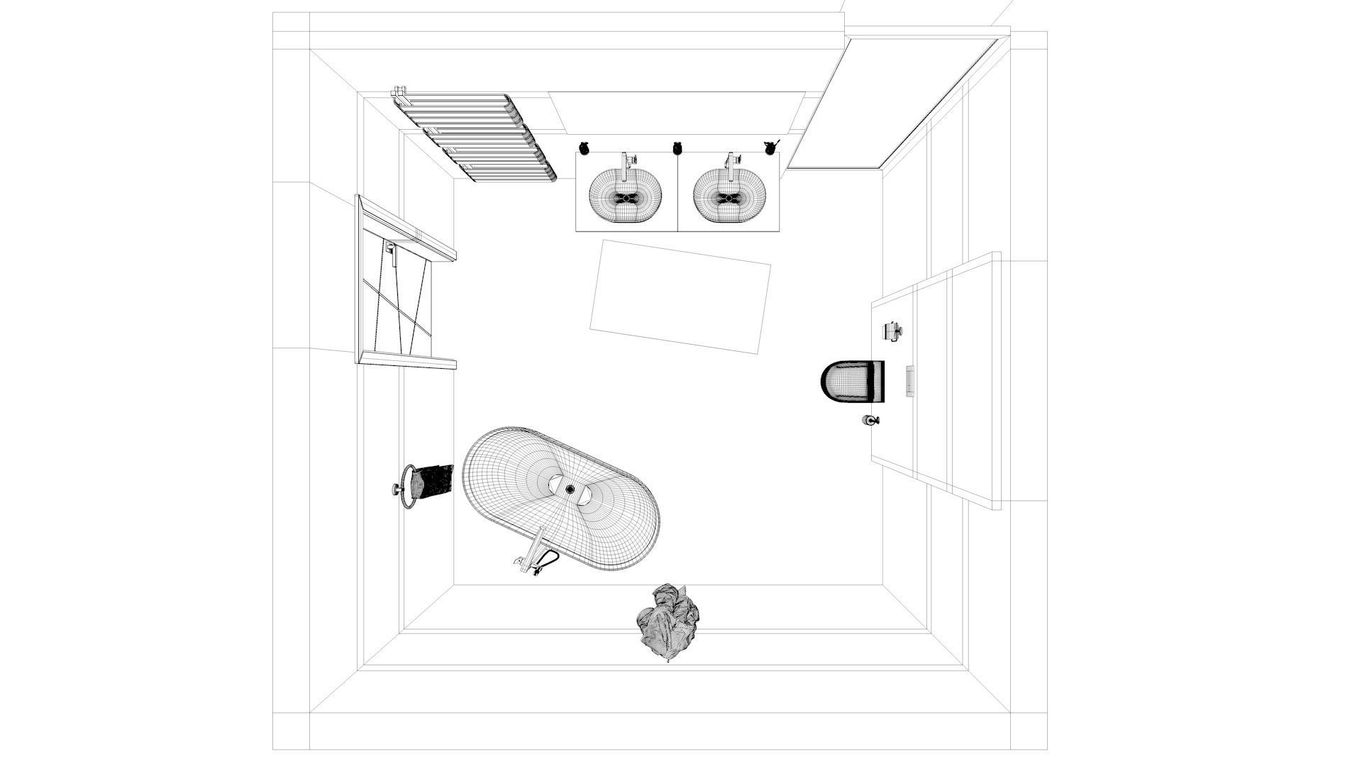 Bathroom 06 Low-poly 3D model_19