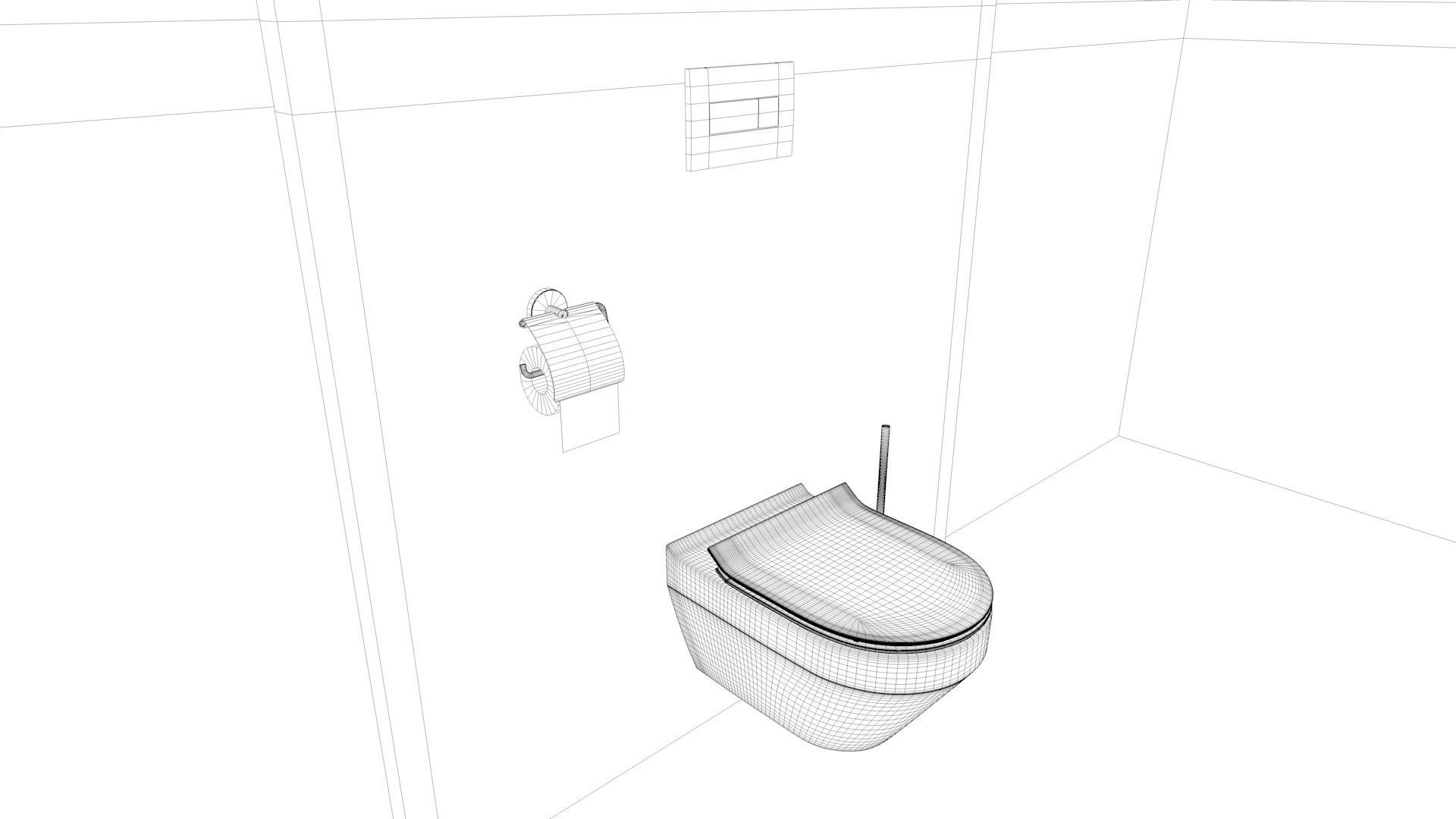 Bathroom 06 Low-poly 3D model_16