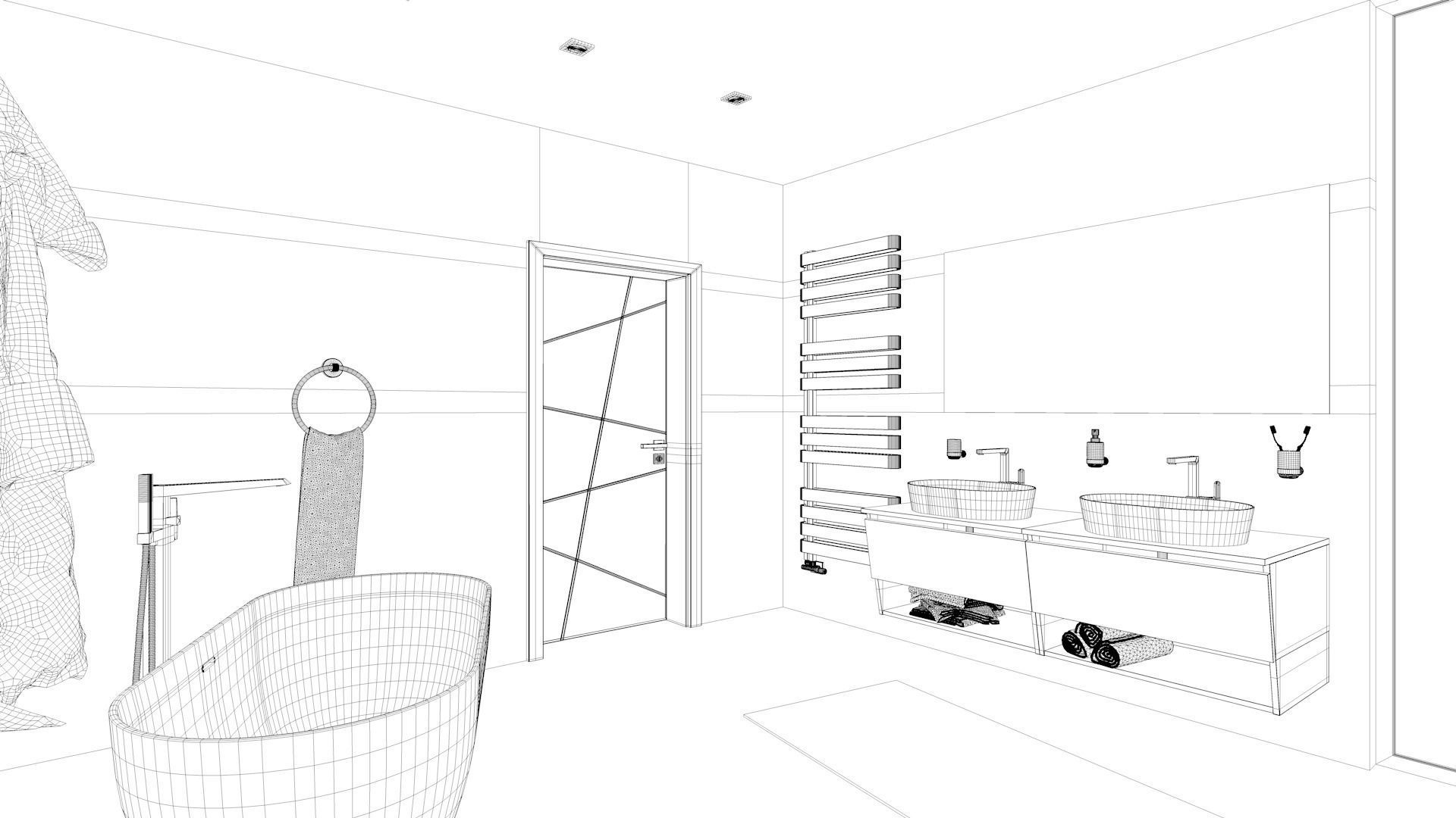 Bathroom 06 Low-poly 3D model_14