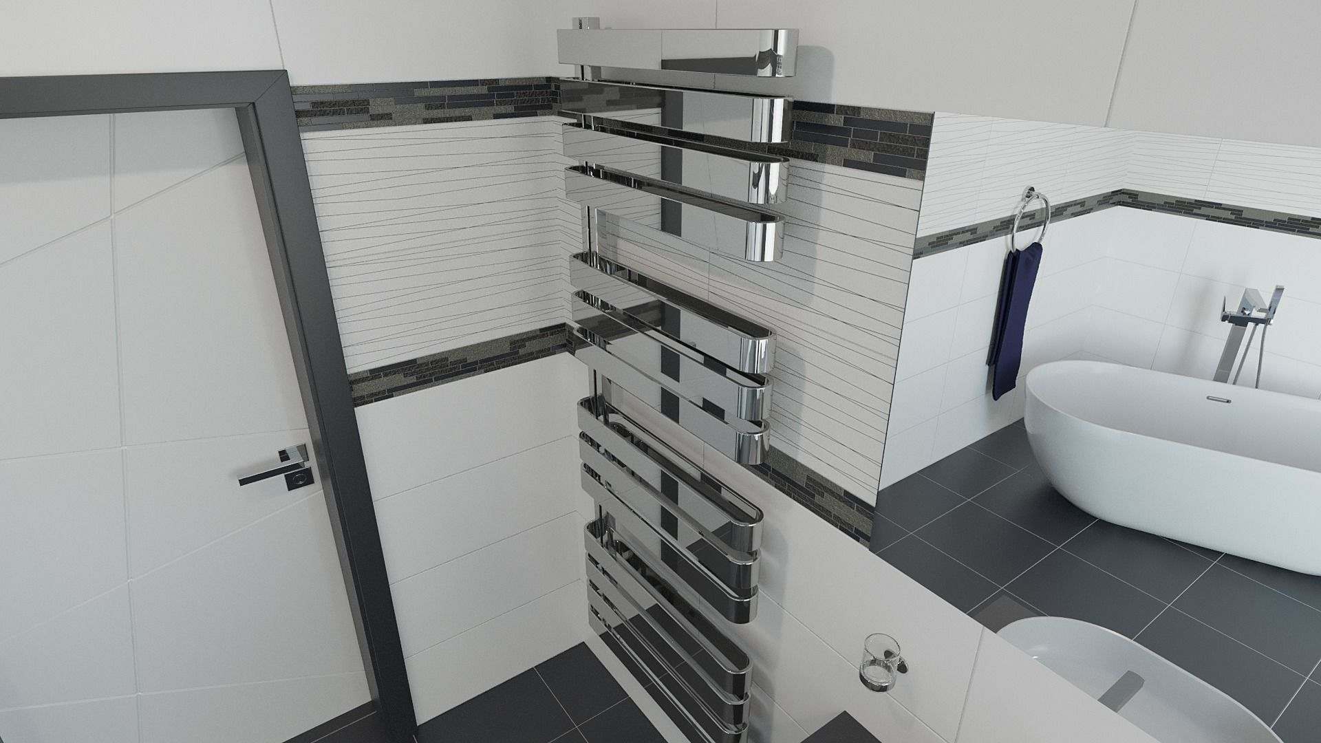 Bathroom 06 Low-poly 3D model_9