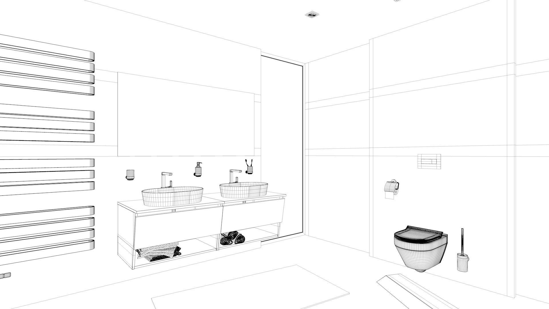 Bathroom 06 Low-poly 3D model_11