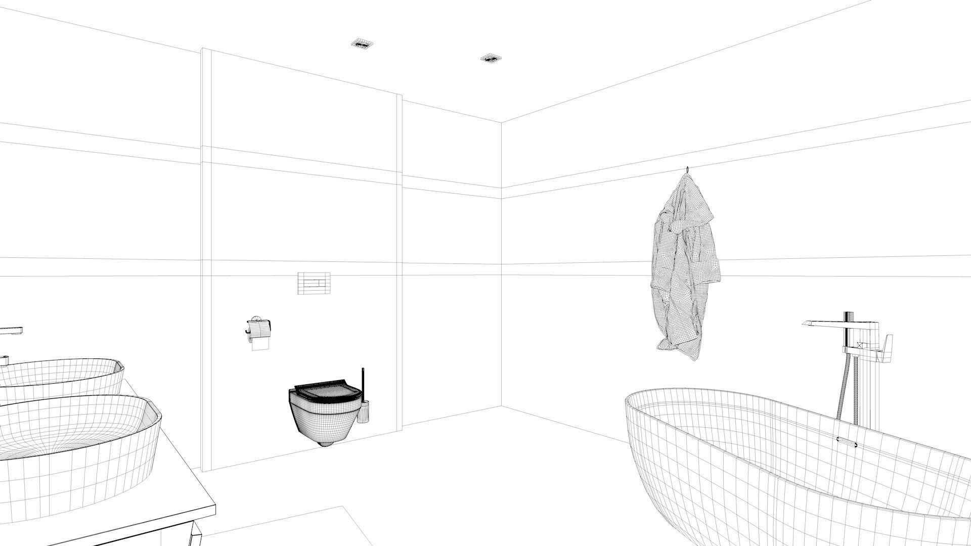 Bathroom 06 Low-poly 3D model_12