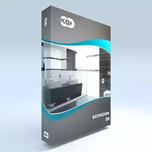 Bathroom 06 Low-poly 3D model