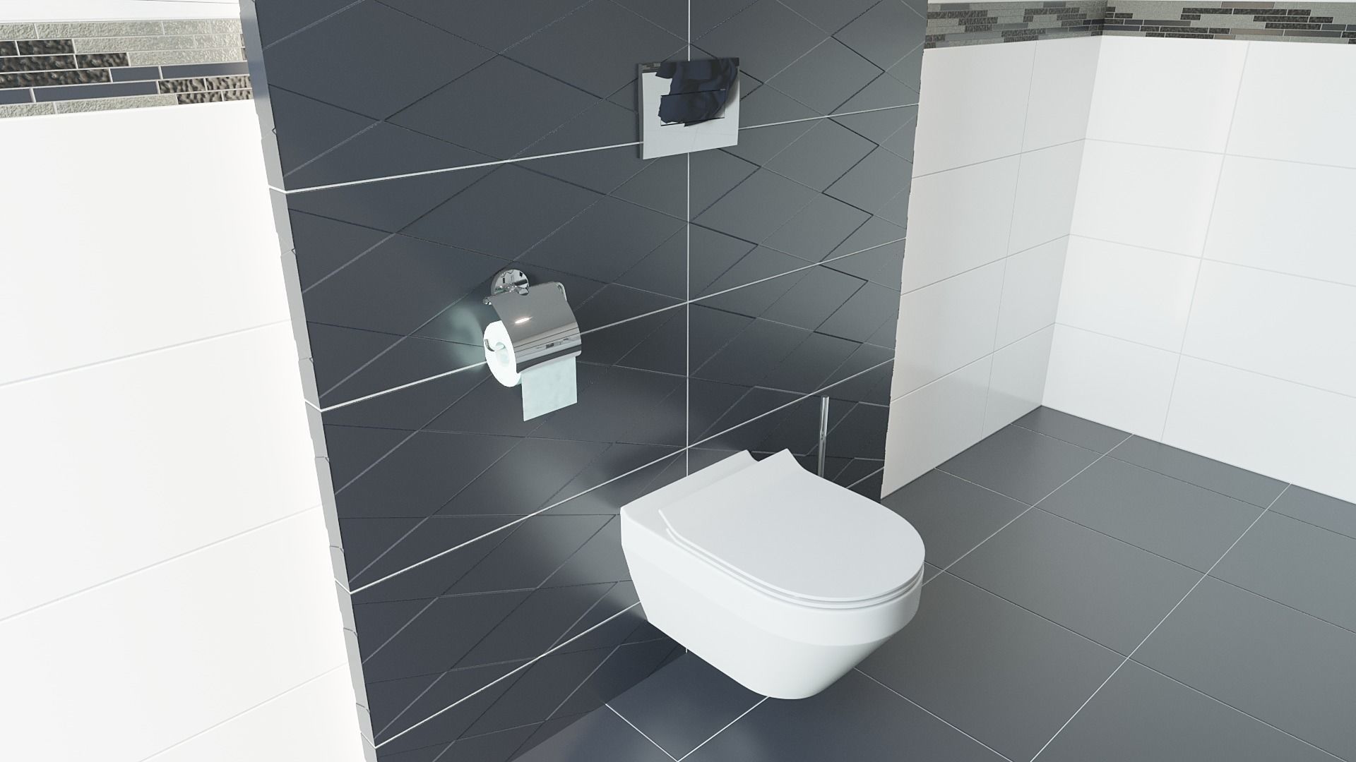 Bathroom 06 Low-poly 3D model_7
