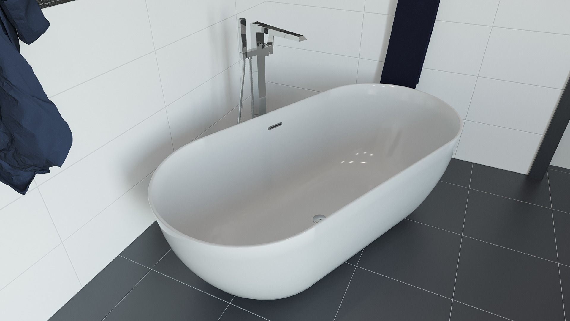 Bathroom 06 Low-poly 3D model_8