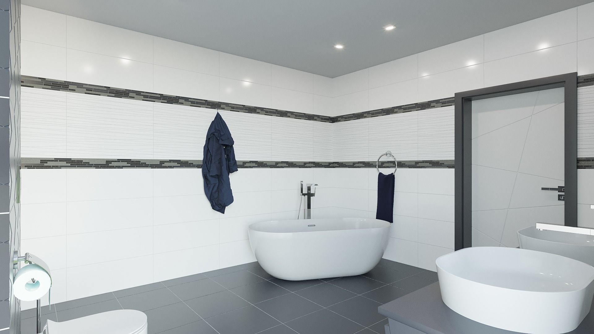 Bathroom 06 Low-poly 3D model_4