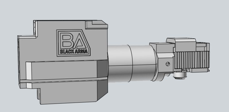 HPA KIT for MP7 Tokyo Marui - COMPLETE with chamber 3D model_7
