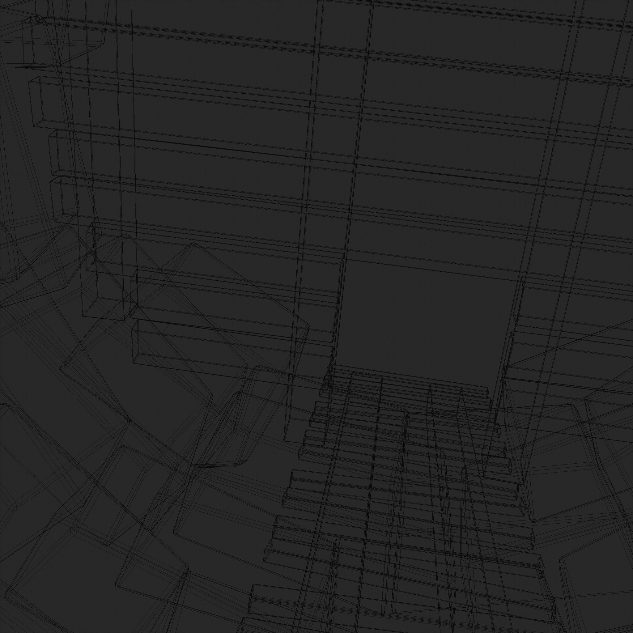 Medieval Watchtower Low-poly 3D model_9