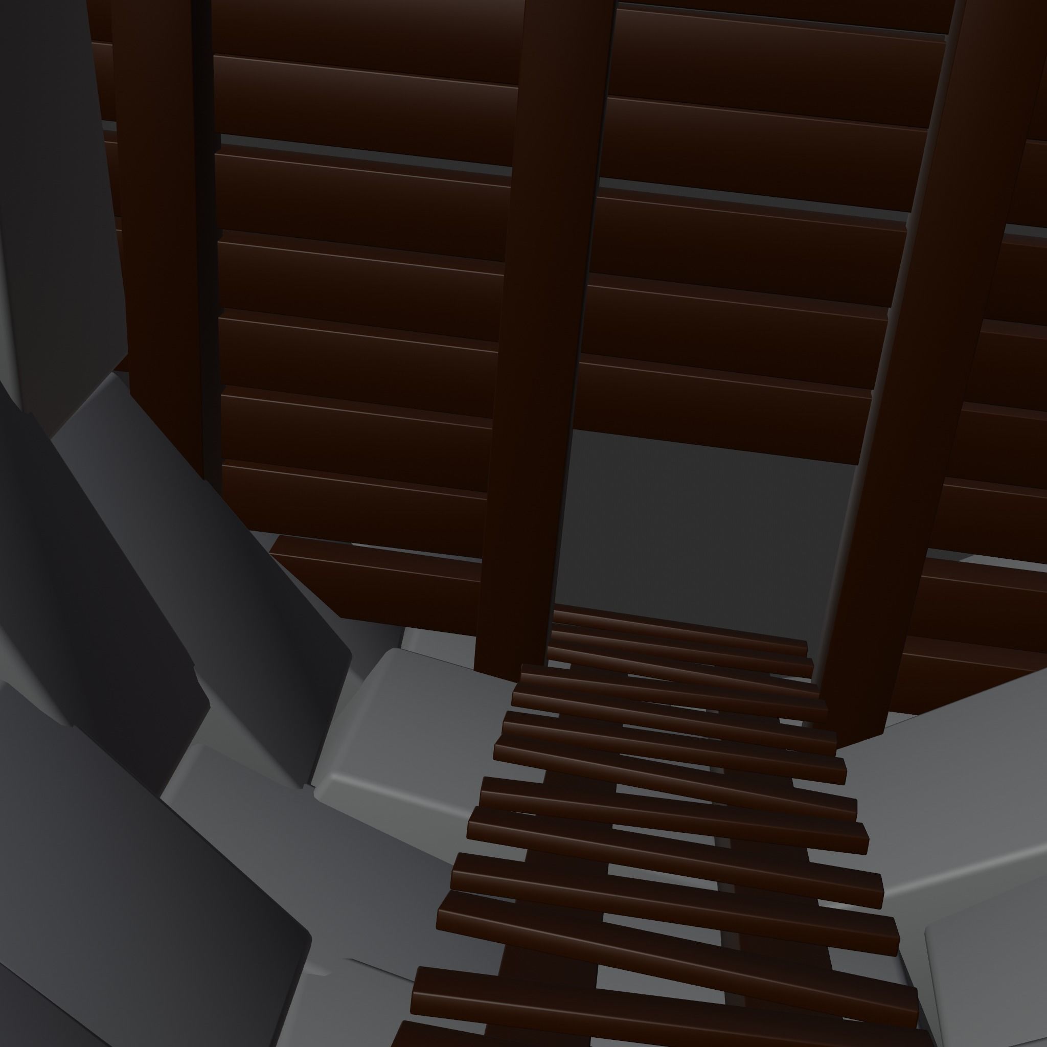 Medieval Watchtower Low-poly 3D model_8