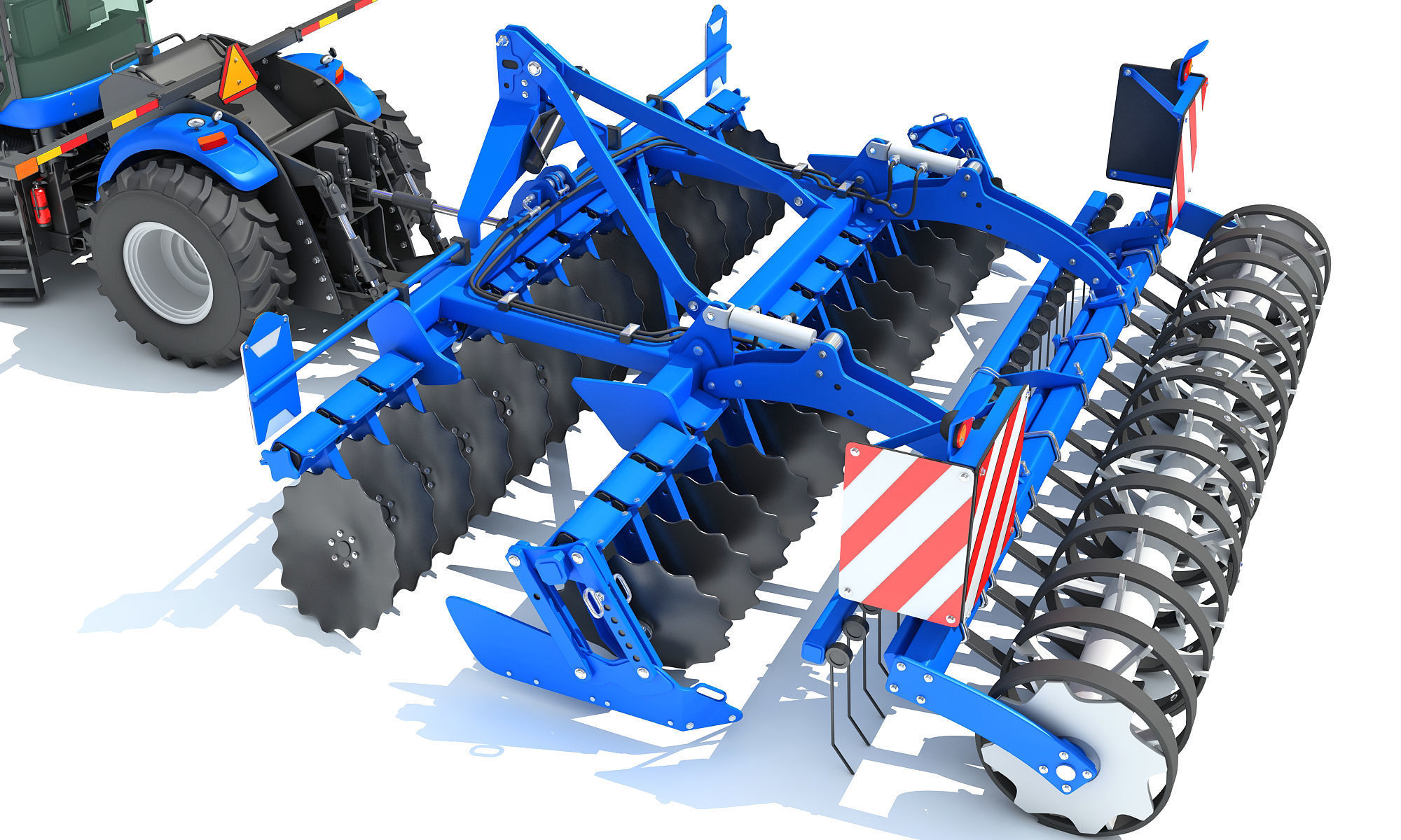 Tractor Seed Drill New Holland 3D model_15