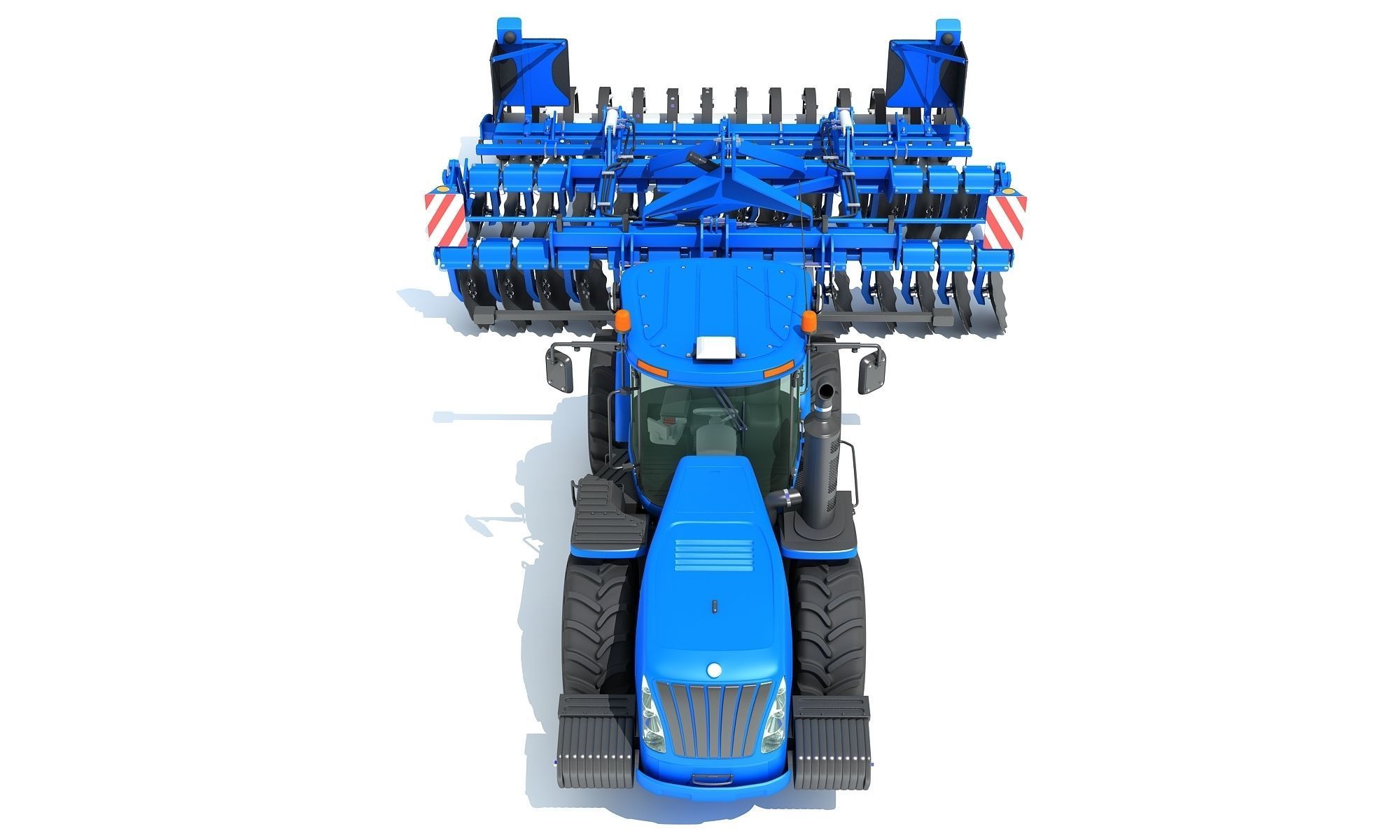 Tractor Seed Drill New Holland 3D model_12