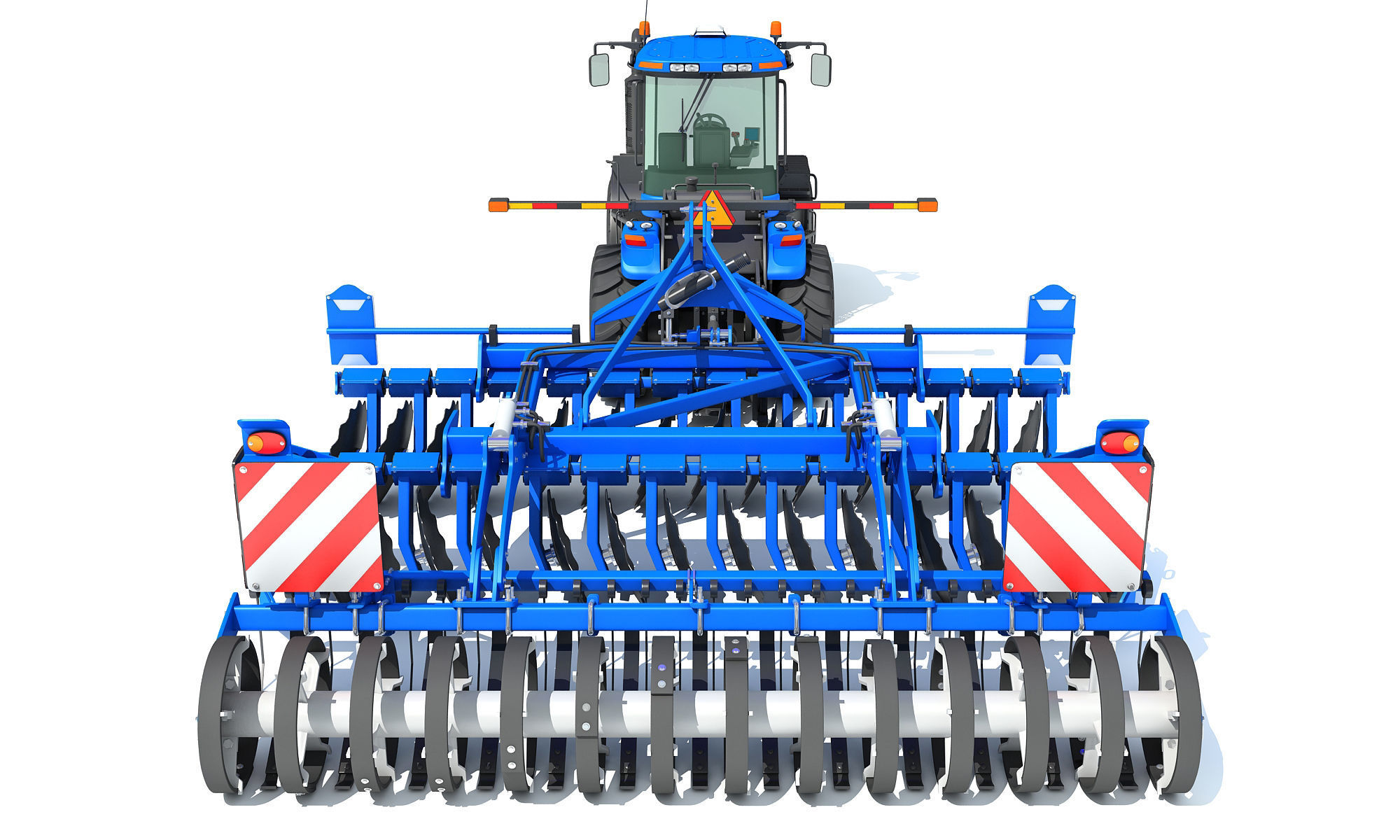 Tractor Seed Drill New Holland 3D model_5